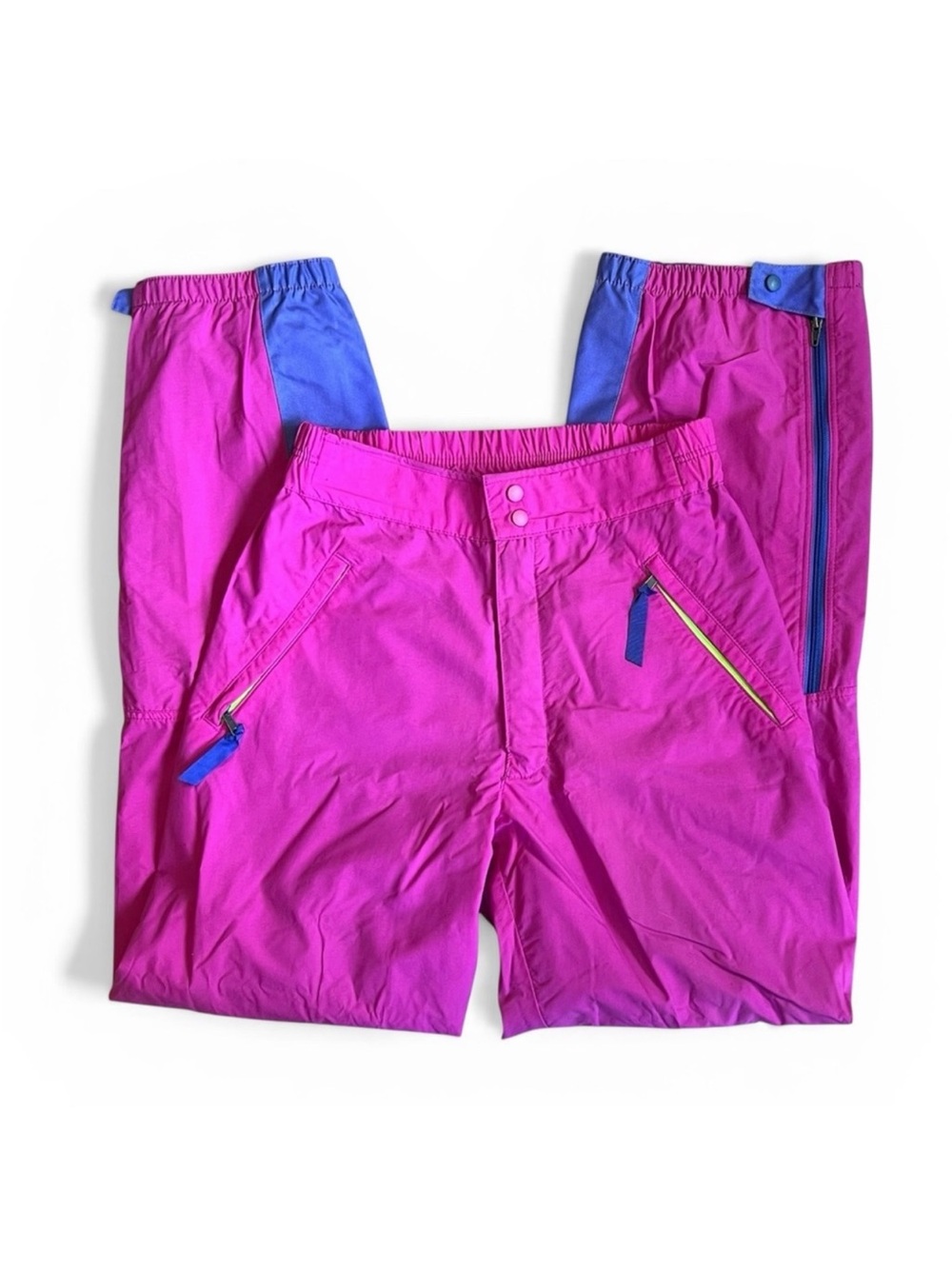 Patagonia Women’s Sz XS Vintage 80s Neon Pink Snowboarding Skiing Pants USA Made